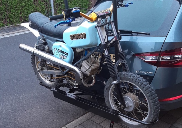 motorradtraeger ahk simson cross