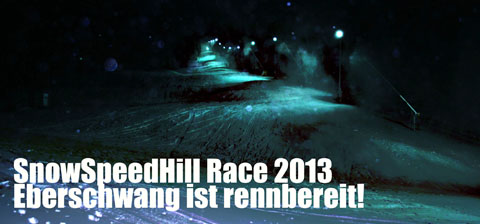 2013-01-14-snowspeedhillInnviertler Gletscher ist rennbereit 1