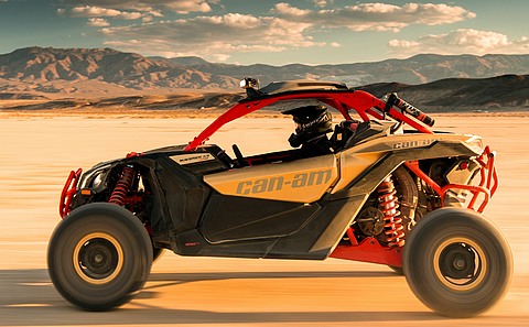 Maverick X3 Xrs TURBO R Gold Can Am Red Desert7