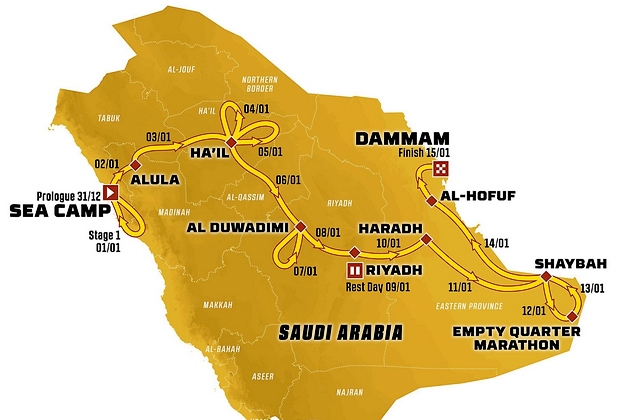 dakar route 2023