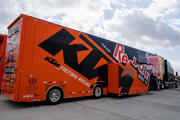 ktm factory racing hospitality trailer